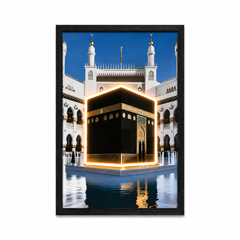 Kaaba Neon LED Wall Art 40x60cm USB Powered Islamic Home Decor