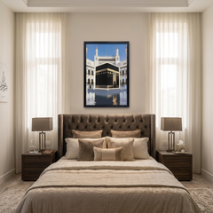 Kaaba Neon LED Wall Art 40x60cm USB Powered Islamic Home Decor