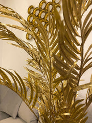 105Cm Gold Luxe Palm Tree Decor Plant