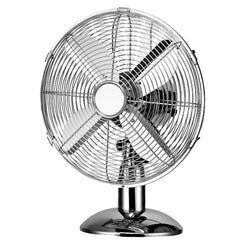 12" Desk Fan Chrome
