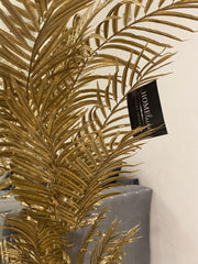 135Cm Luxe Gold Faux Palm Tree Decor