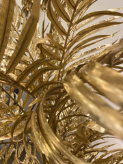 135Cm Luxe Gold Faux Palm Tree Decor