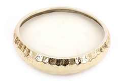 14cm Kasbah 3 Wick Gold Round Décor Candle