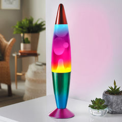 16" Rainbow Rocket Lava Lamp