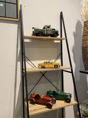 180Cm Ladder 4 Shelf Unit In Oak Effect