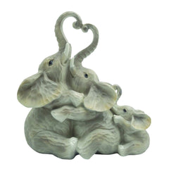 Handcrafted Ellie Elephant & Babies Figurine - Ellie & Family Affection