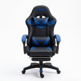 ZADAR Blue/Black Musical Gaming Chair with Bluetooth, RGB & Footrest