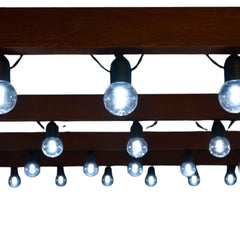 Solar Living Bulb String Lights 50pk - Cool White Outdoor LED Lighting