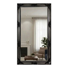 Juliette Antique Silver Ornate Full Length Mirror 180x90cm