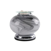 Lesser & Pavey Grey Marble Desire Aroma Lamp - Round Glass Electric