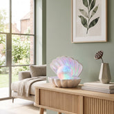 Home Luxe Seashell Dream Swirl Pearl LED Mood Lamp | Pearl White