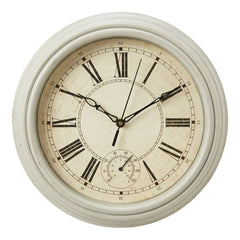 Traditional Lincoln Cream Wall Clock Vintage Roman Numeral Dial