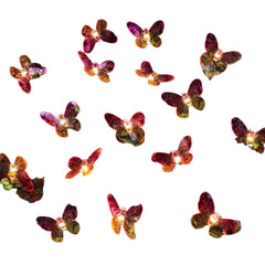 Solar Powered 20 Ombre Butterfly String Lights - Pink Garden Decor