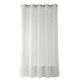 White Diamond Tufted Voile Curtain Panel - 55" x 90" Home Collection