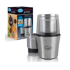 200W Wet & Dry Electric Nut and Coffee Grinder - Stainless Steel
