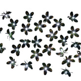 Solar Powered 24 LED Flower String Lights - White Garden Decor