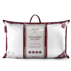Savile Microfibre Pillows - 2 Pack Down-Like Soft Support Bed Pillows
