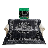Gaveno Cavailia Charcoal Greek Key King Rashel Blanket 4kg Throw