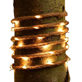 Solar Powered Rope Effect String Lights 3m - 35 Warm White LEDs