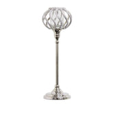 Large 42cm Sparkle Gem Nickel Candle Stick Holder Table Decoration