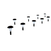 Solar Living Solar Powered Garden Post Lights 8pk - Cool White LED
