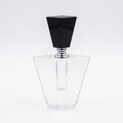 Arrowhead Crystal Perfume Bottle - Elegant Glass Dressing Table Decor