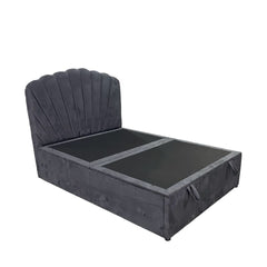 Wembley Grey Suede Ottoman Storage Bed - Single, Double, King Sizes