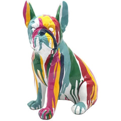 Lesser & Pavey Drip Art French Bulldog Figurine - Colorful Home Decor