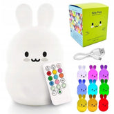 Nite Pets Penguin LED Night Light - 9 Color Changing Silicone Lamp
