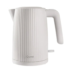 Electric Kettle - 1.5L Cream Grooved Design Rapid Boil 3000W