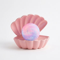 Home Luxe Seashell Dream Swirl Pearl LED Mood Lamp | Soft Pink