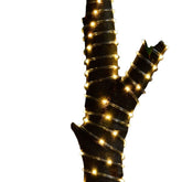 Solar Powered 10m Micro LED Rope Light - 100 Warm White Garden LEDs