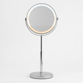 7" Rechargeable LED Double Sided Makeup Mirror - Chrome Finish 3X Zoom