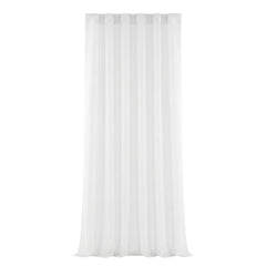 White Amber Textured Voile Curtain Panel - 55" x 90" Home Collection