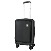 Black Charging Cabin Case - Hardshell Carry On Suitcase with USB Port