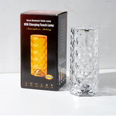 Rose Diamond Table Lamp - USB Charging Touch Lamp for Atmosphere