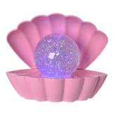 Gibson Gifts Seashell Glitter Lamp - RGB Ambient Light & Night Light
