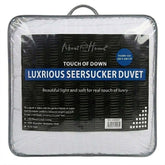 About Home Double Seersucker Duvet - Touch of Down Luxury Microfibre