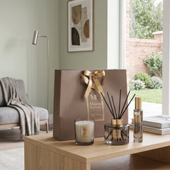 Home Luxe Maison Oud Wood Diffuser Candle Spray Gift Bag Set | 31cm'
