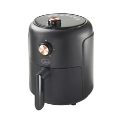 Quest 2.3L Compact Small Air Fryer - Black 1000W with Manual Dials