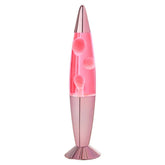 Global Gizmos Rose Gold Lava Lamp - 16 Inch Pink Wax & Clear Liquid