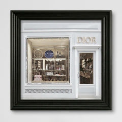 Dior Maison Boutique Black Step Frame 70x70cm Luxury Wall Art Decor