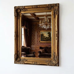Vintage Antique Gold Wall Mirror 60x90cm Ornate Baroque Chic Frame