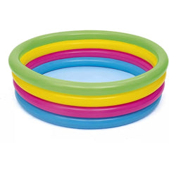 Bestway 4-Ring Rainbow Inflatable Kids Swimming Pool - 1.57m x 46cm