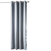 Cambridge Grey Blackout Curtain Panel - 54 x 86" Luxury Eyelet Drapery
