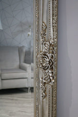 204cm X-Large Vintage Design Mirror In Champagne