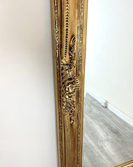 204cm X-Large Vintage Design Mirror In Gold