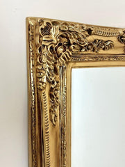 204cm X-Large Vintage Design Mirror In Gold