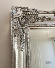 204cm X-Large Vintage Design Mirror Silver