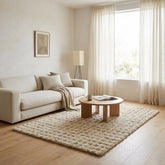 Home Luxe Natural Bubble Faux Fur Rug Soft Fluffy Large Area Mat - 160 x 230cm